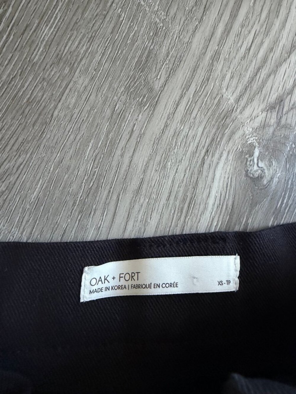 OAK + FORT Black Pleated Mini Skirt | Size XS - Picture 3 of 5